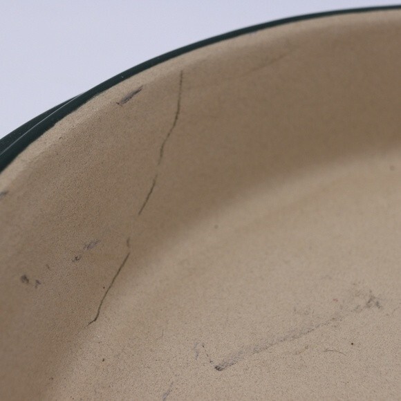 Pampered Chef New Traditions Green 11" Deep Dish Stoneware Baker 1393 - Picture 7 of 13